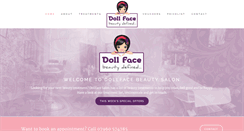 Desktop Screenshot of dollface2beauty.co.uk